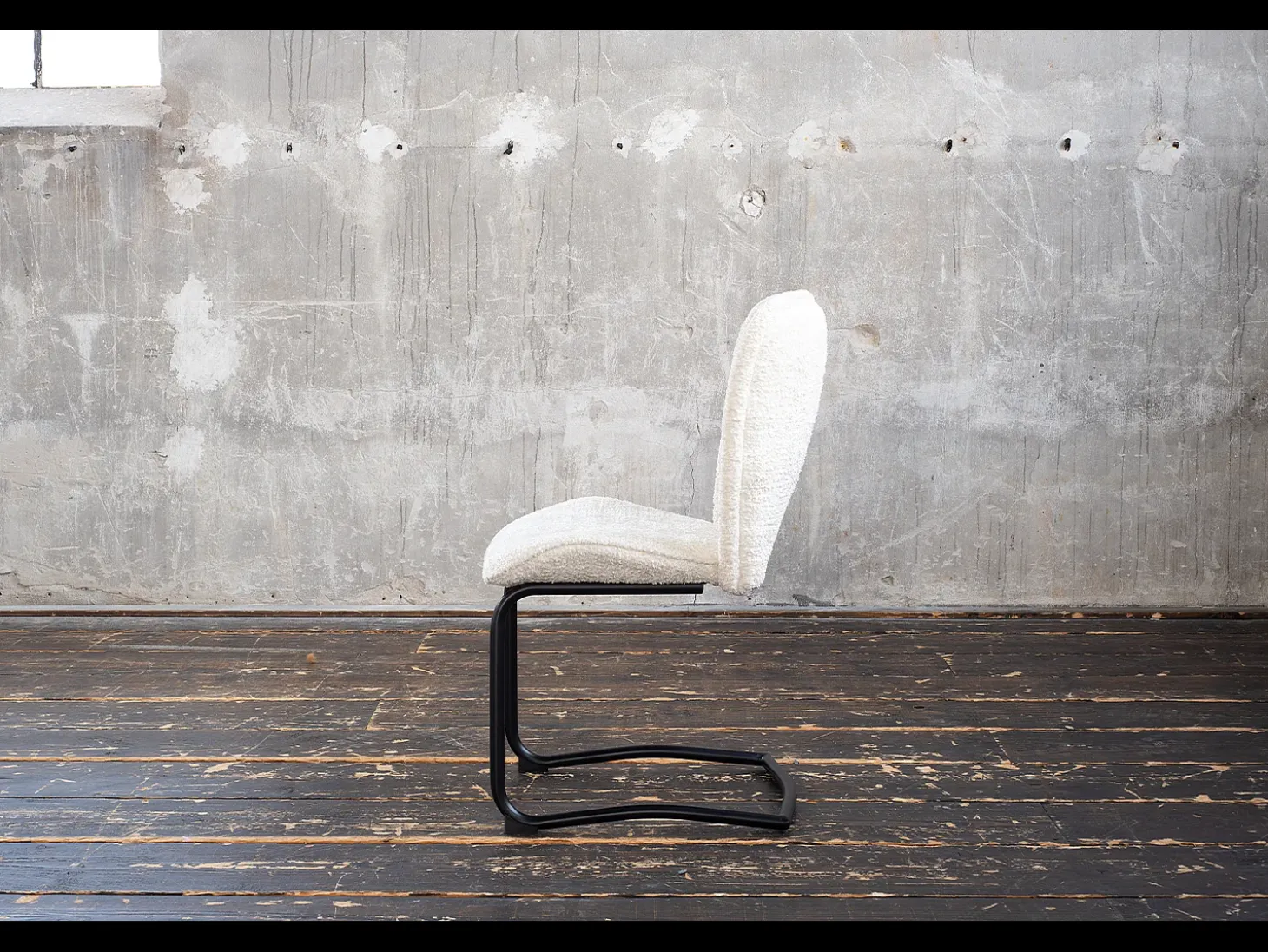 Silla tapizada - blanco crema Tejido - JONA