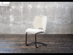 Silla tapizada - blanco crema Tejido - JONA