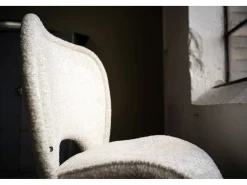 Silla tapizada - blanco crema Tejido - JONA