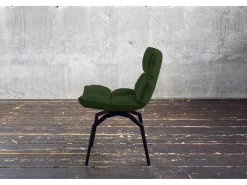 Silla tapizada - Verde Tejido - BARO