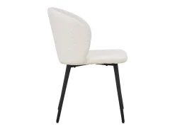Silla TOLO Tela Bouclé Blanca, dimensiones H80 x L51 x P55, ideal para tu cocina o comedor.