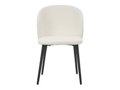 Silla TOLO Tela Bouclé Blanca, dimensiones H80 x L51 x P55, ideal para tu cocina o comedor.
