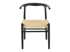 Silla TOON de madera de haya y cuerda: elegancia artesanal-Color Negro