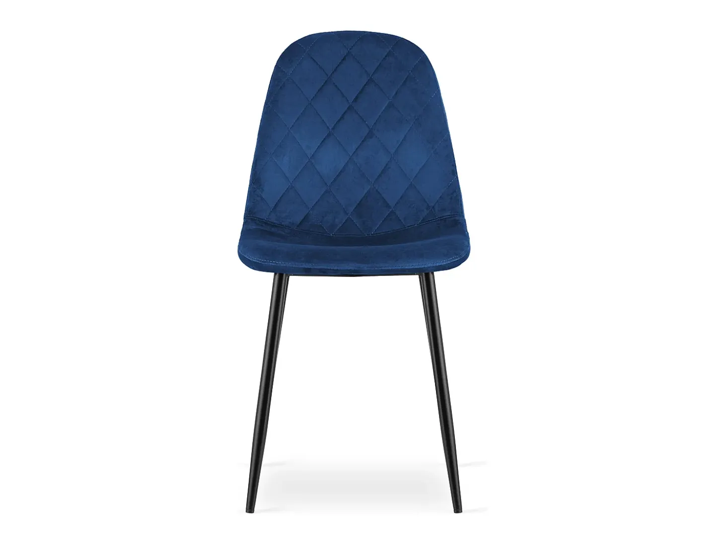 Silla Valora DAPI, terciopelo azul marino, diseño moderno (x4)