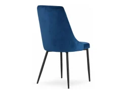 Silla Valora IMOLA, terciopelo azul marino, diseño moderno (x3)