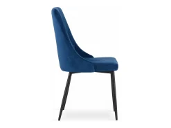 Silla Valora IMOLA, terciopelo azul marino, diseño moderno (x3)