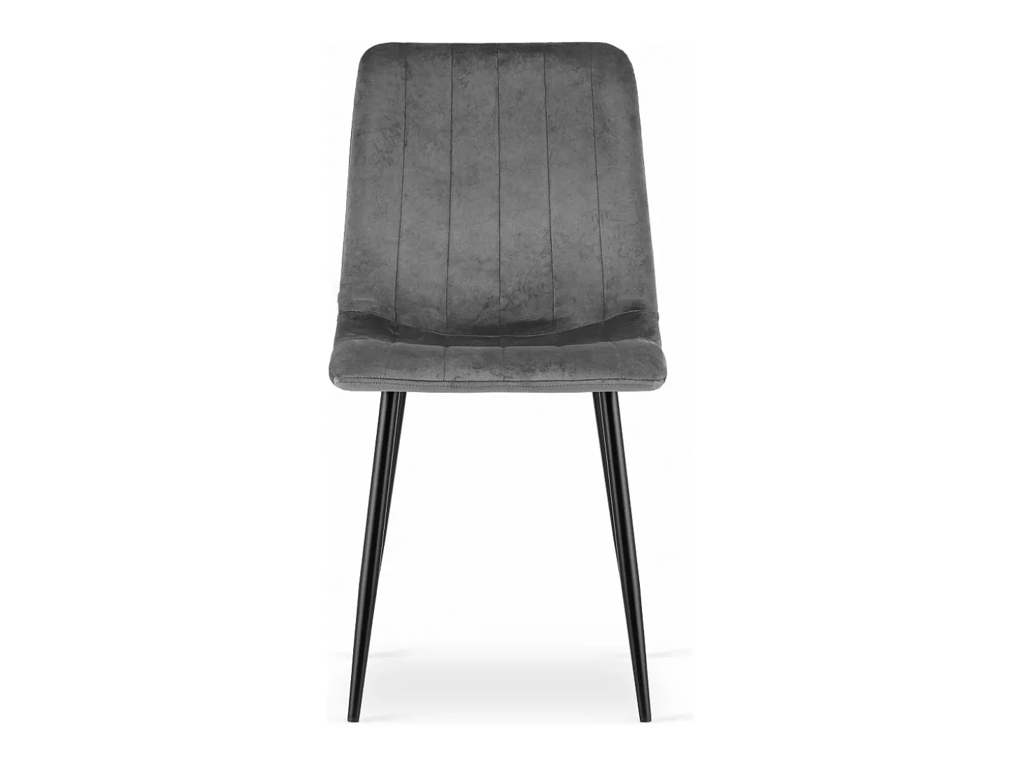 Silla Valora JEWA, terciopelo gris oscuro, diseño ergonómico (x3)