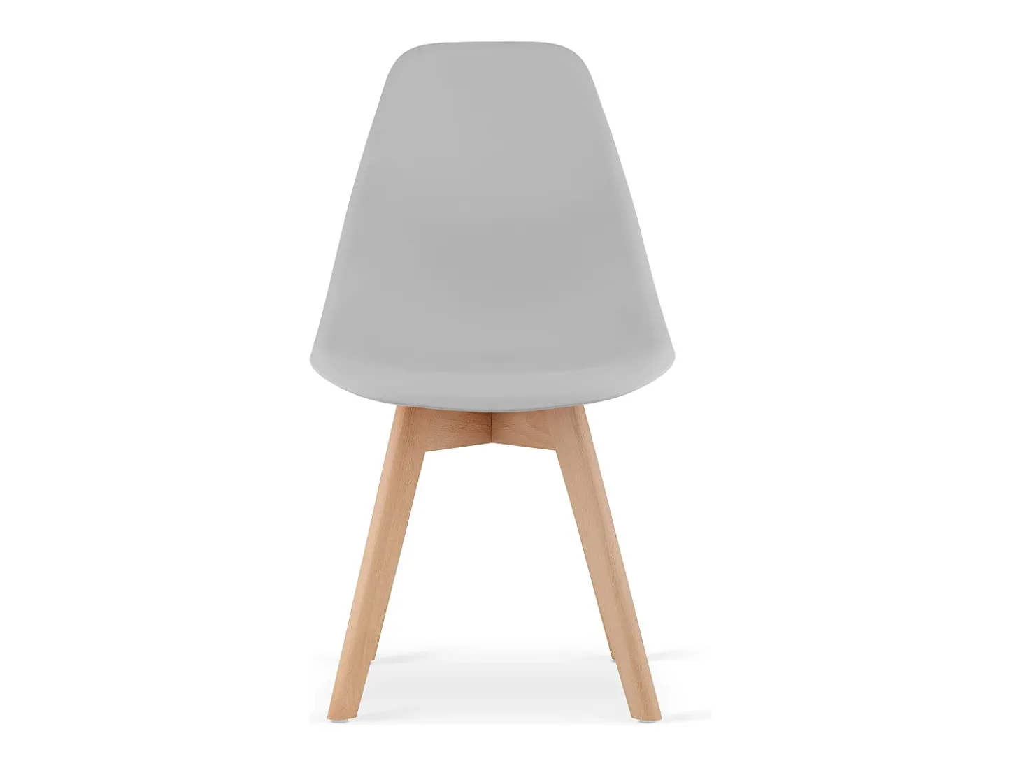 Silla Valora KITO ergonómica con patas de madera gris (x3)