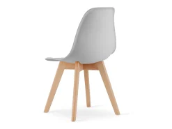 Silla Valora KITO ergonómica con patas de madera gris (x3)