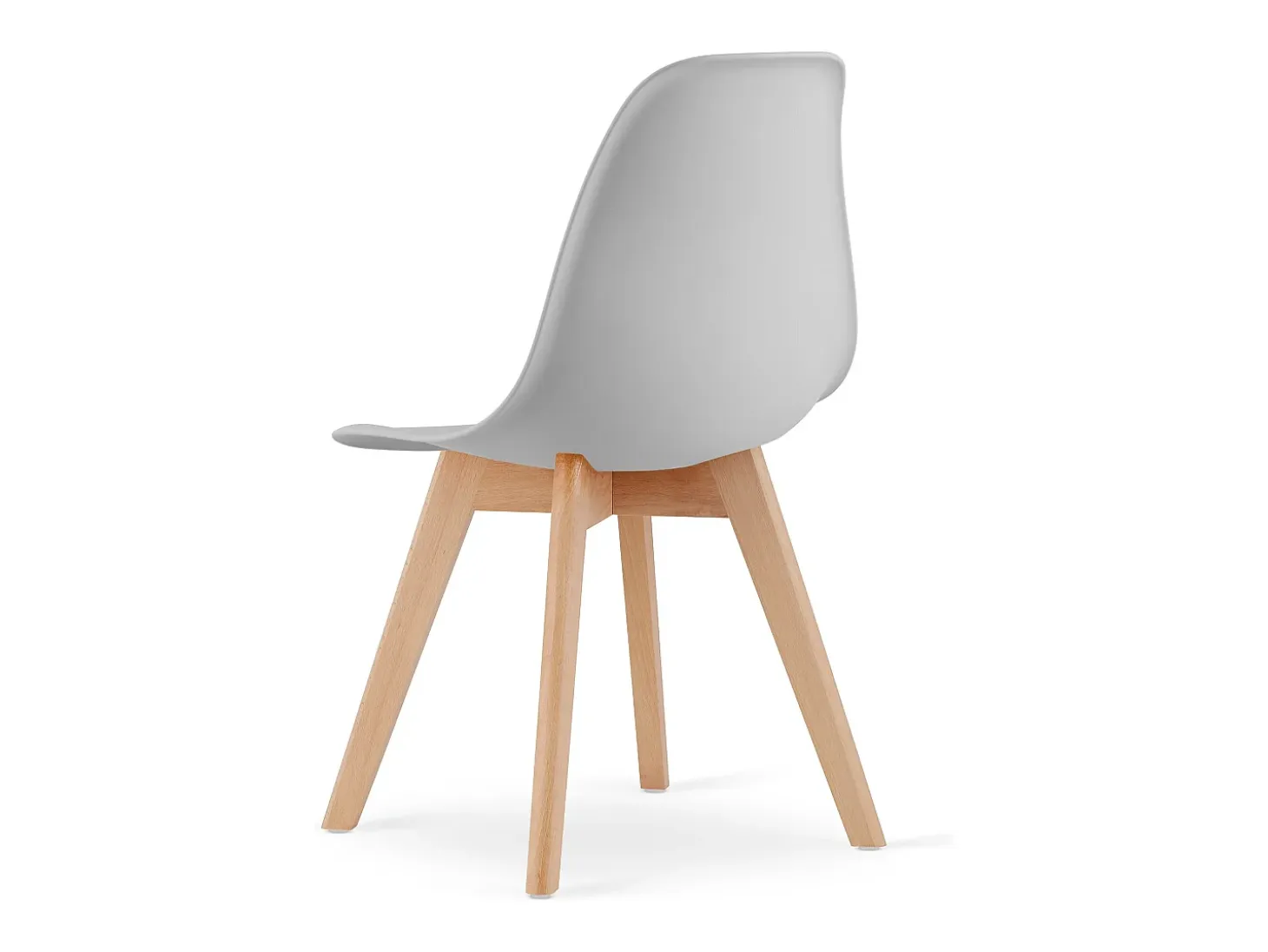 Silla Valora KITO ergonómica con patas de madera gris (x3)