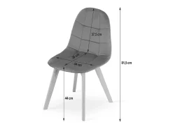Silla Valora NUUC de terciopelo rosa oscuro, diseño ergonómico (x2)