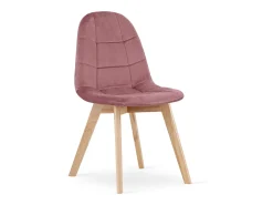 Silla Valora NUUC de terciopelo rosa oscuro, diseño ergonómico (x2)