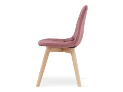 Silla Valora NUUC de terciopelo rosa oscuro, diseño ergonómico x3