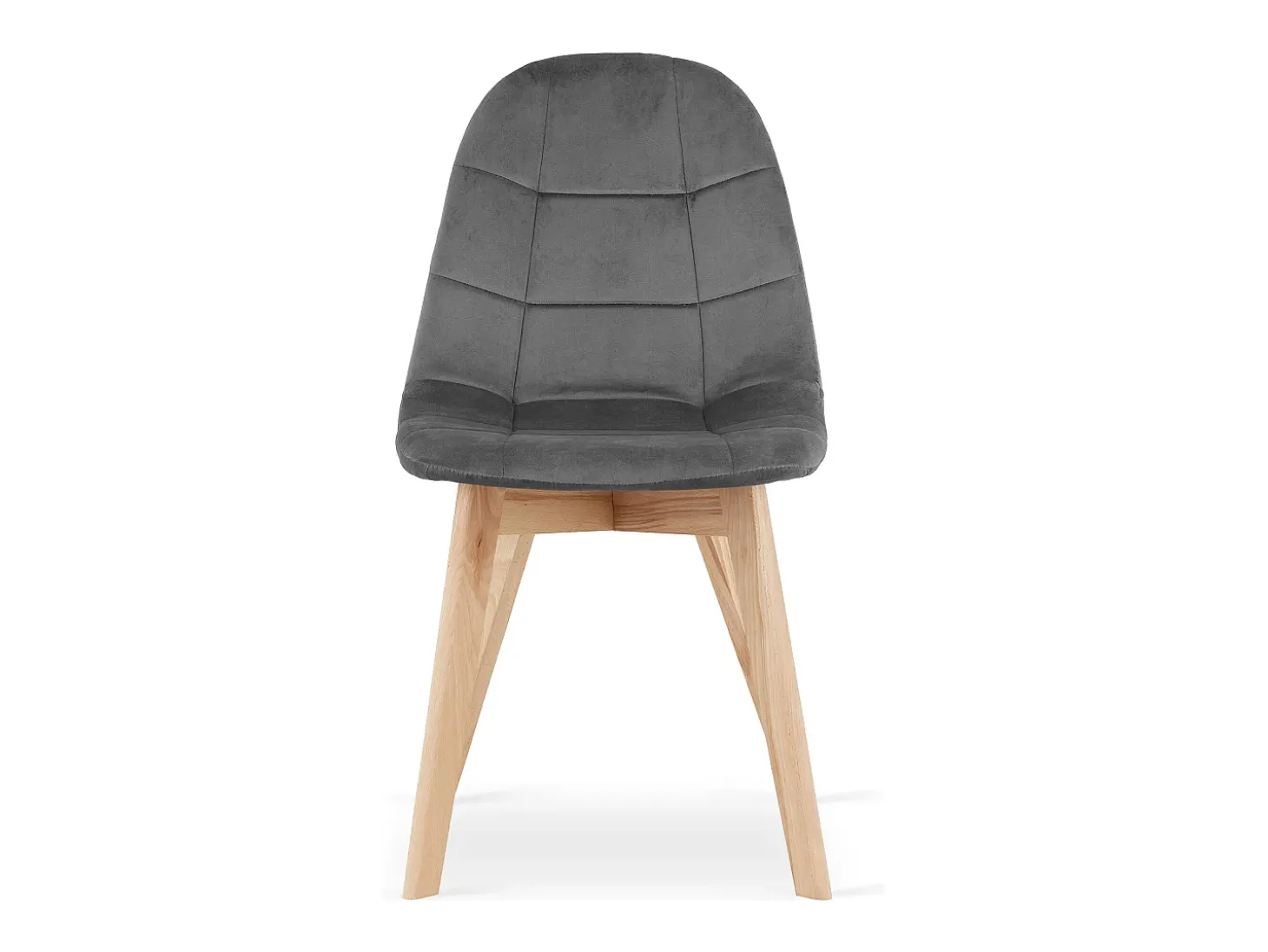 Silla Valora NUUC de terciopelo gris oscuro, diseño ergonómico x3