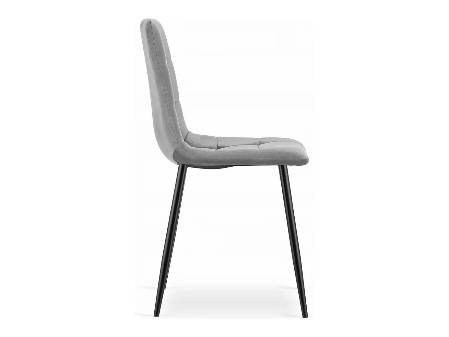 Silla Valora PYRA, terciopelo gris claro, diseño moderno (x2)