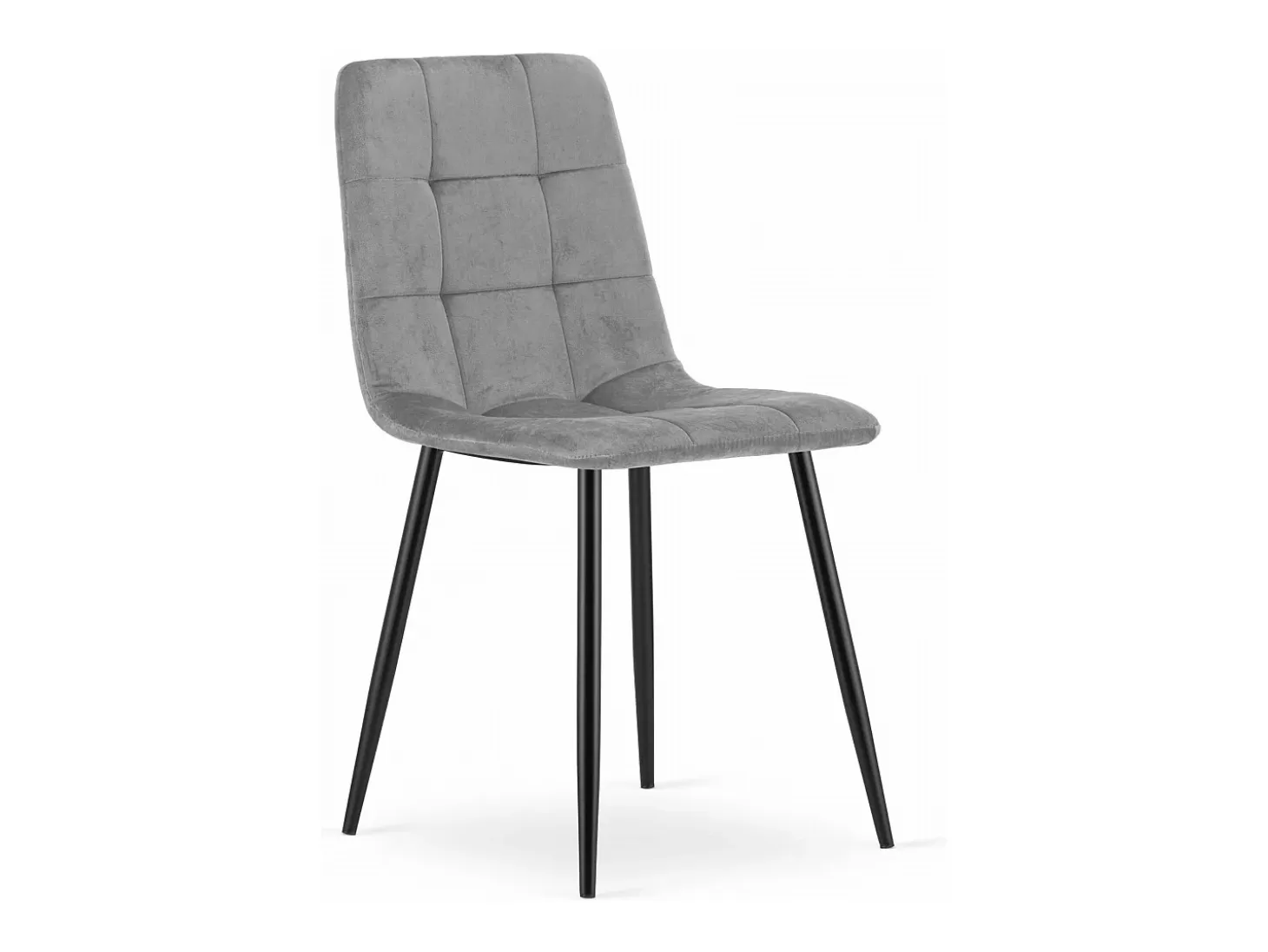 Silla Valora PYRA, terciopelo gris claro, diseño moderno (x2)