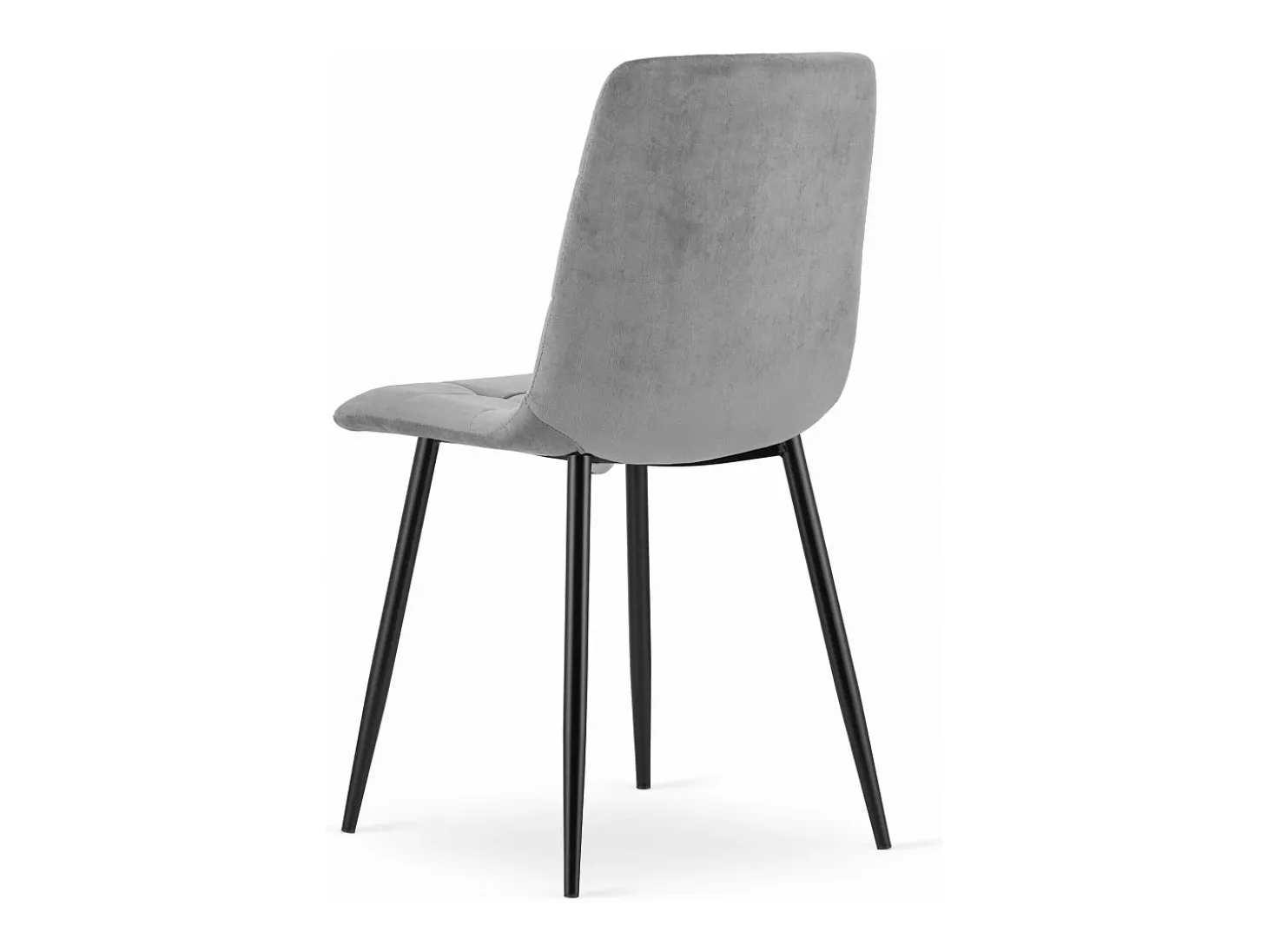 Silla Valora PYRA, terciopelo gris claro, diseño moderno (x2)