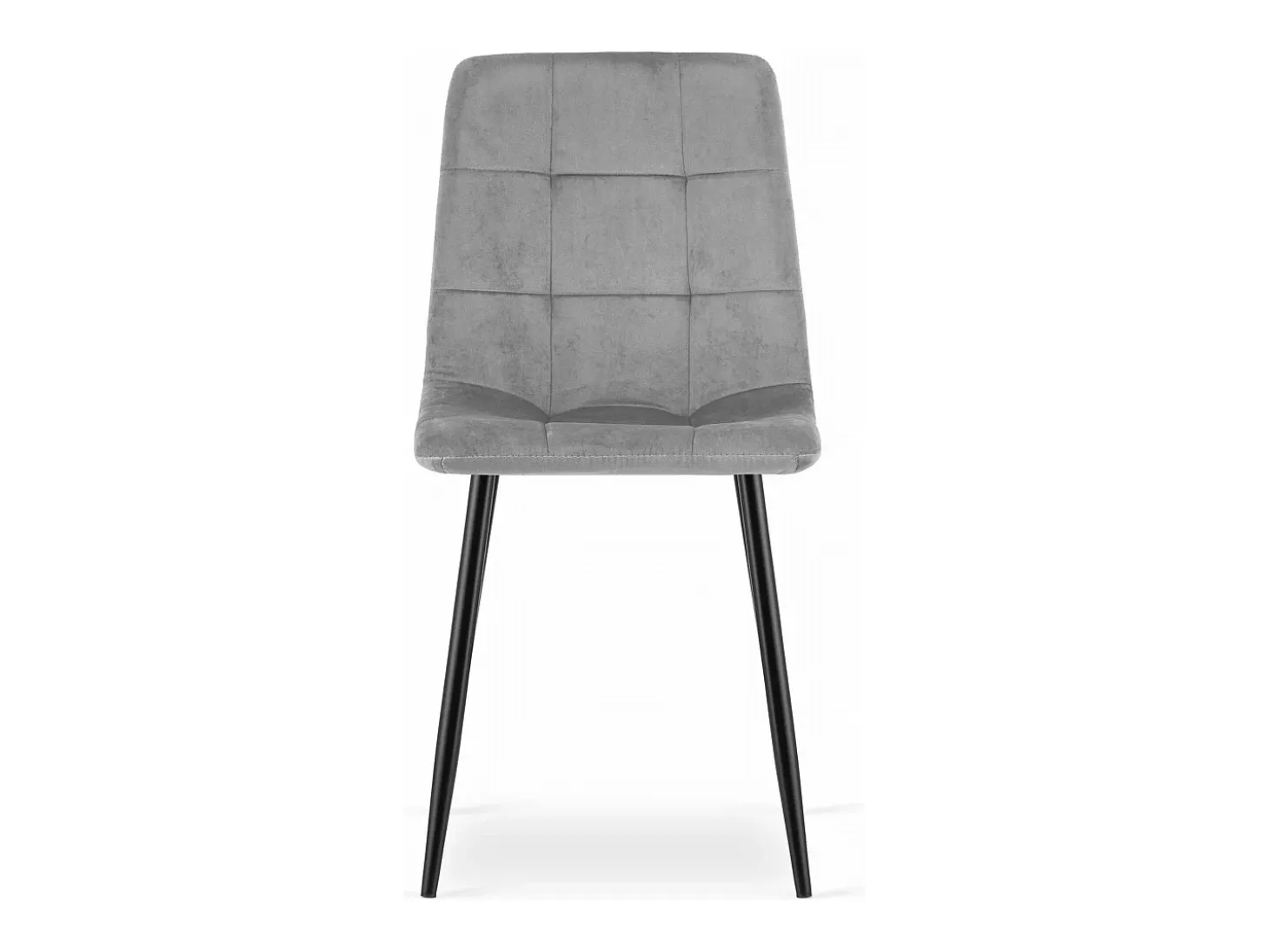 Silla Valora PYRA, terciopelo gris claro, diseño moderno (x2)
