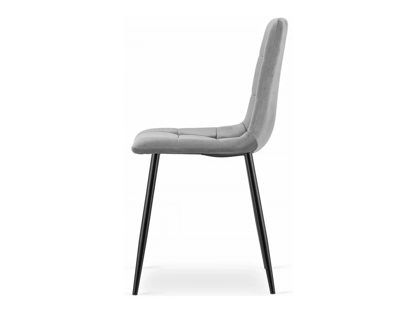 Silla Valora PYRA, terciopelo gris claro, diseño moderno (x2)