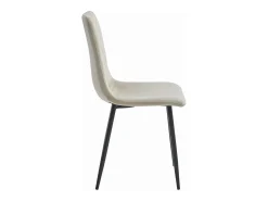 Silla Valora TURIN Terciopelo Beige Diseño Ergonómico x4