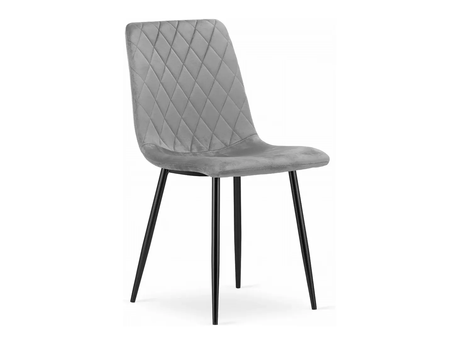 Silla Valora TURIN, terciopelo gris claro, diseño ergonómico (x4)