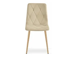 Silla Valora TYRA, terciopelo beige claro, patas color madera (x3)