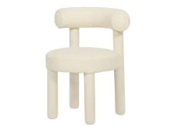 Silla 62x80x58 cm Crema Claro Leith LET77L