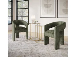 Silla 62x75x58 cm oliva Leith LET71O