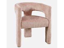 Silla 62x75x58 cm rosa Leith LET71P