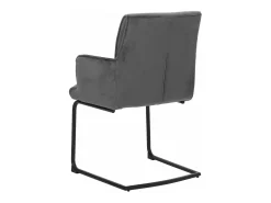 Sillas cantilever MCW-N60 (juego de 6), gris oscuro
