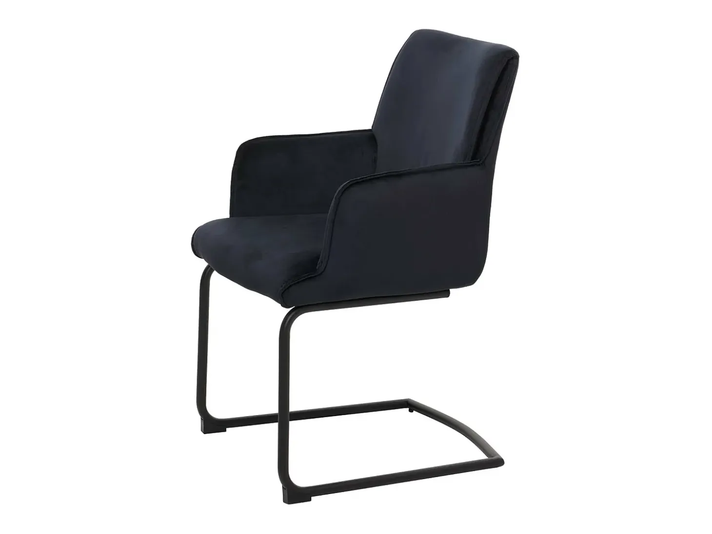 Sillas cantilever MCW-N60 (juego de 6), azul antracita