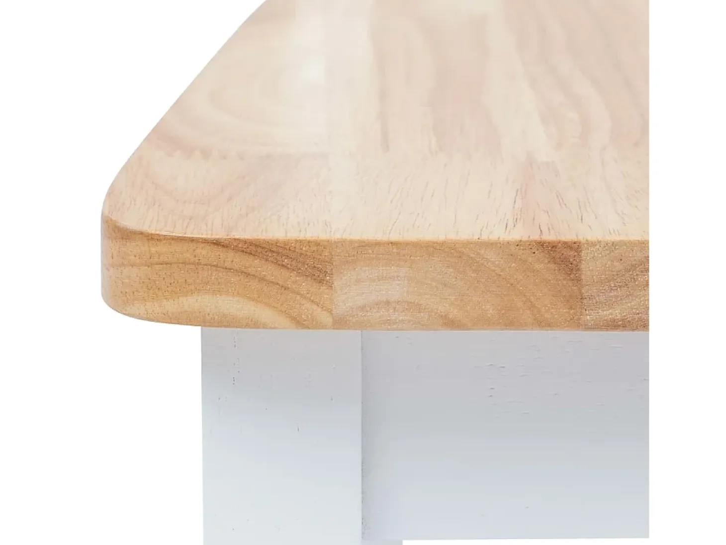 Sillas comedor 4 unidades madera maciza caucho blanco madera claro