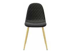 Sillas comedor 2 unidades de terciopelo negro