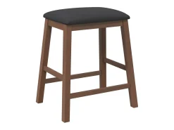 Sillas de bar con cojines, 2 piezas, madera maciza de caucho marrón