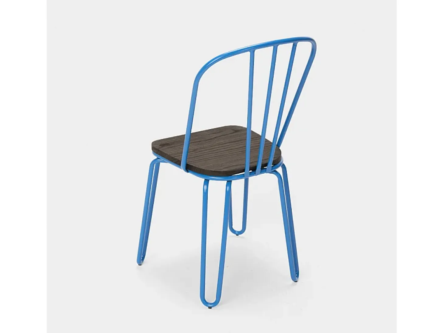 sillas de cocina de acero industrial para bar ferrum - Azul Marino