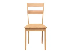 Sillas de comedor 2 uds madera maciza natural caucho