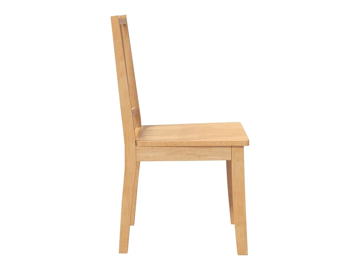 Sillas de comedor 2 unidades madera maciza natural caucho
