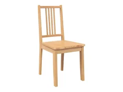 Sillas de comedor 2 unidades madera maciza natural caucho