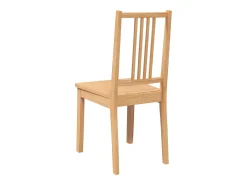 Sillas de comedor 2 unidades madera maciza natural caucho