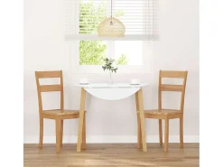 Sillas de comedor 2 unidades madera maciza natural caucho