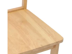 Sillas de comedor 2 unidades madera maciza natural caucho