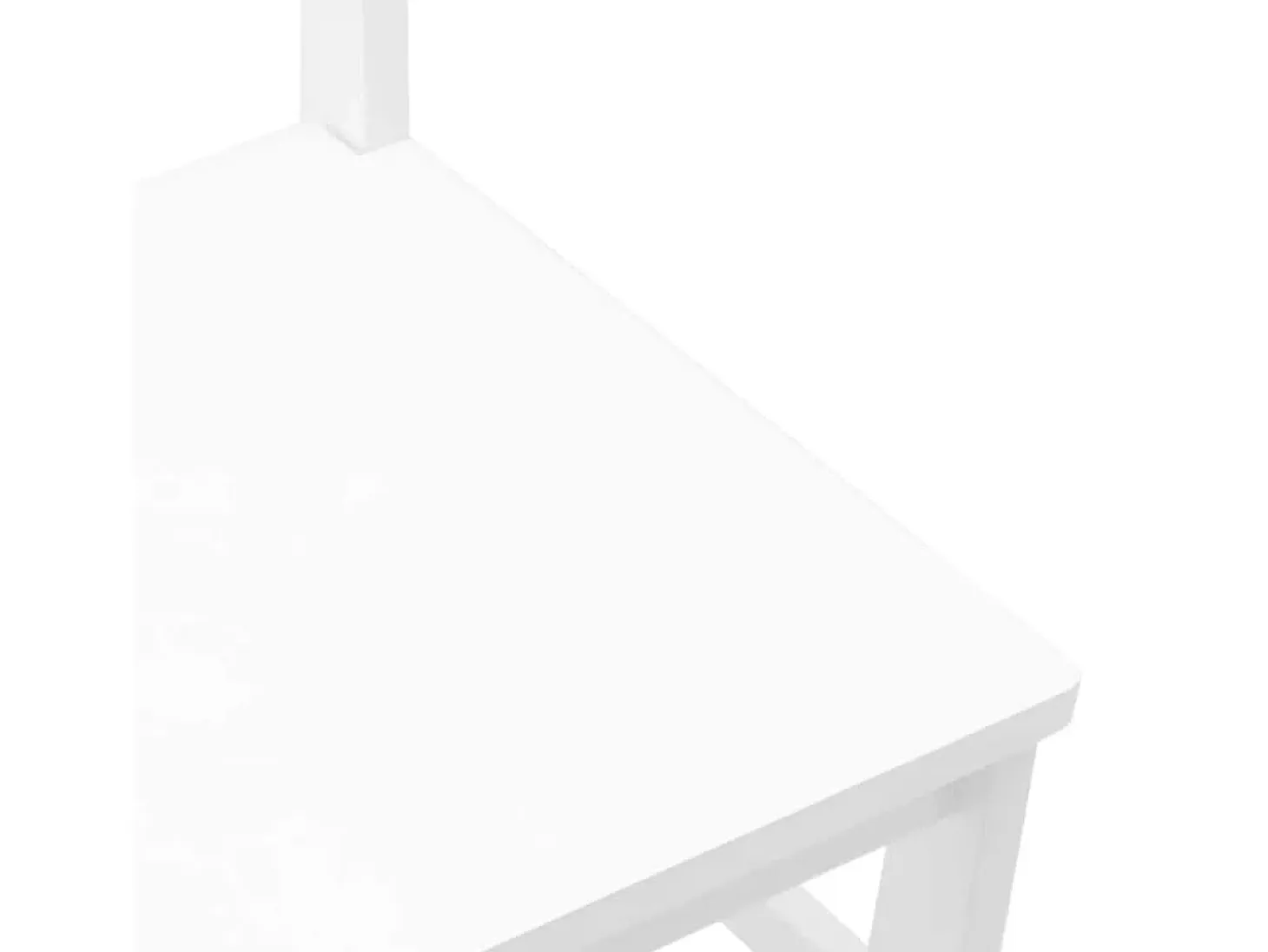 Sillas de comedor 2 piezas madera maciza de caucho blanco