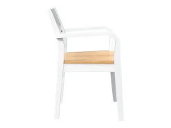 Sillas de comedor 2 piezas madera maciza de caucho blanco