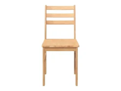 Sillas de comedor 2 piezas madera maciza de caucho