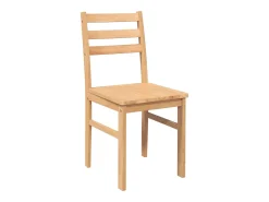 Sillas de comedor 2 piezas madera maciza de caucho