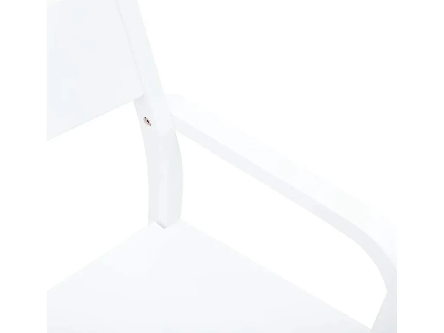 Sillas de comedor 2 piezas madera maciza de caucho blanco