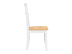 Sillas de comedor 2 piezas madera maciza de caucho blanco