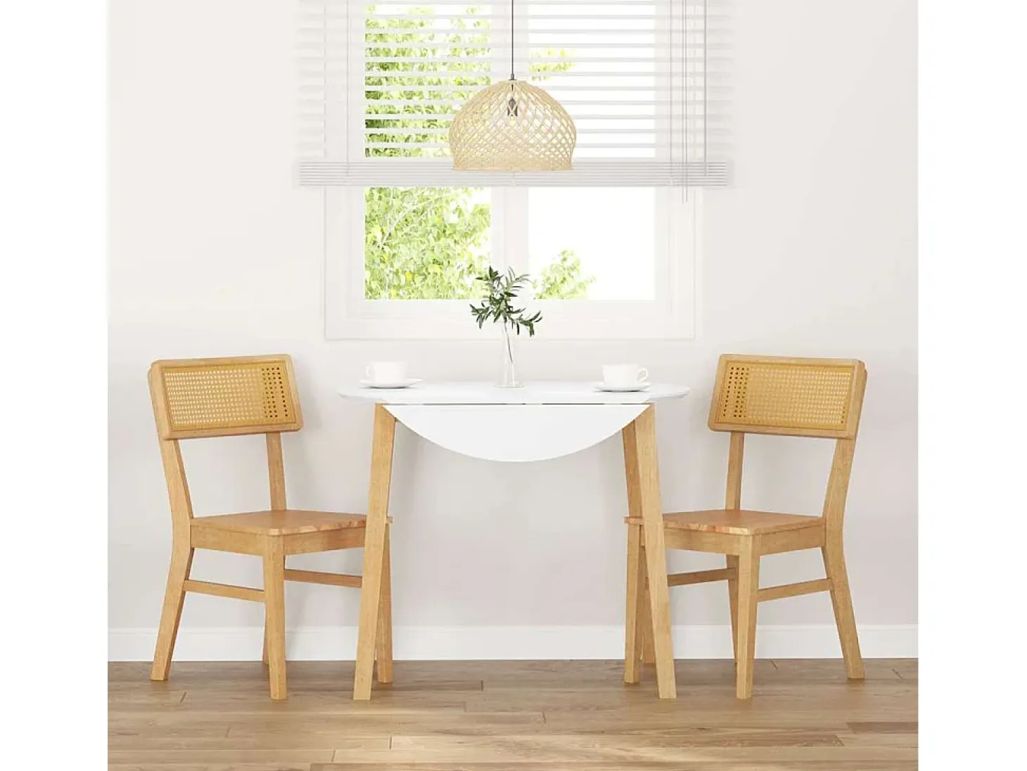 Sillas de comedor 2 piezas madera maciza de caucho
