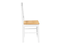 Sillas de comedor 2 piezas madera maciza de caucho blanco