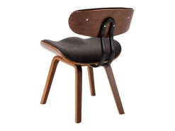 Sillas de comedor 6 uds madera curvada gris y tela